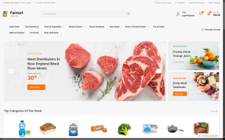 Site de orgânicos e mercearia