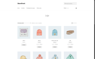 Site para loja virtual minimalista